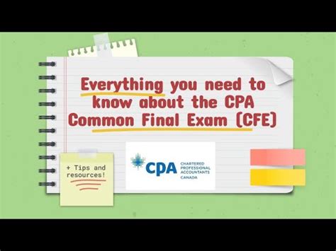 CPA Common Final Examination.